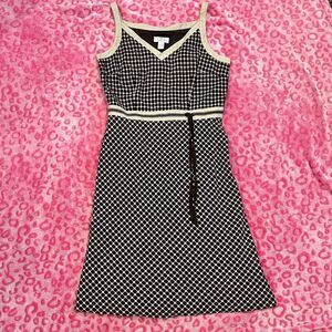 Loft Women's Brown and Cream Dress